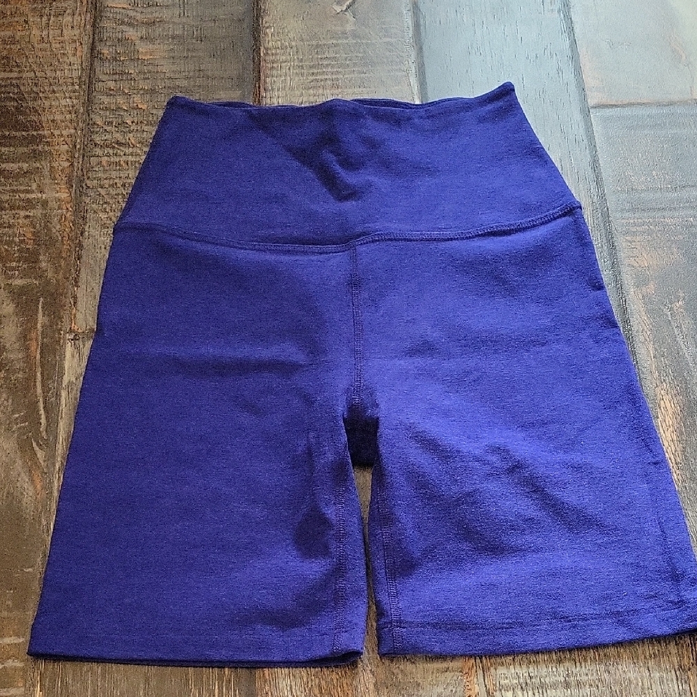Women's Beyond Yoga Blue High-Waisted Biker Shorts